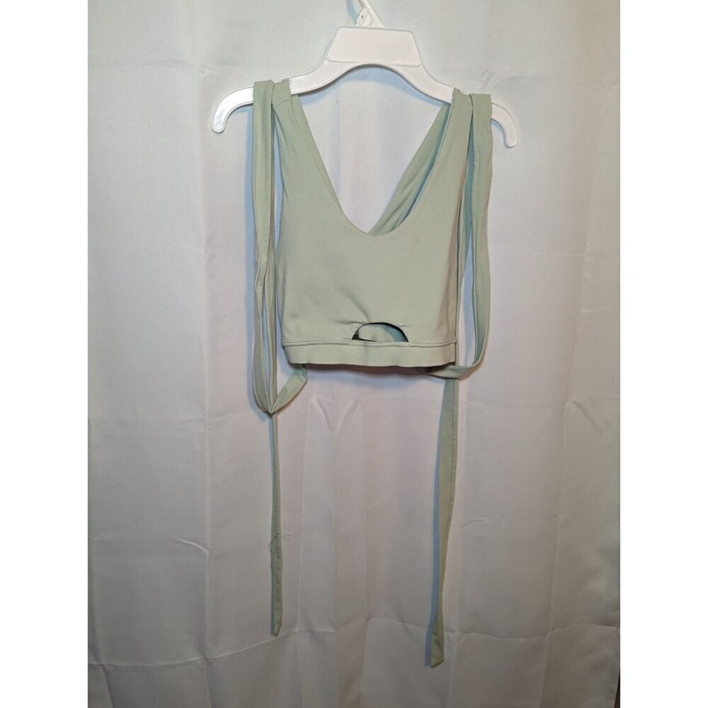 GYMSHARK S Small SPORTS BRA Wrap Top Racerback Bralette Waist Tie